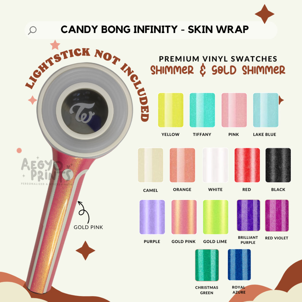 TWICE CANDY BONG INFINITY - SHIMMERED SKIN WRAP | AegyoPrints