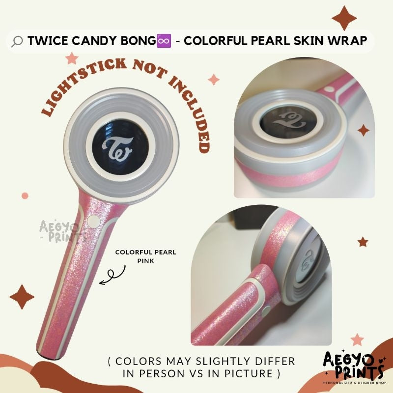 TWICE CANDY BONG INFINITY - COLORFUL PEARL SKIN WRAP | AegyoPrints