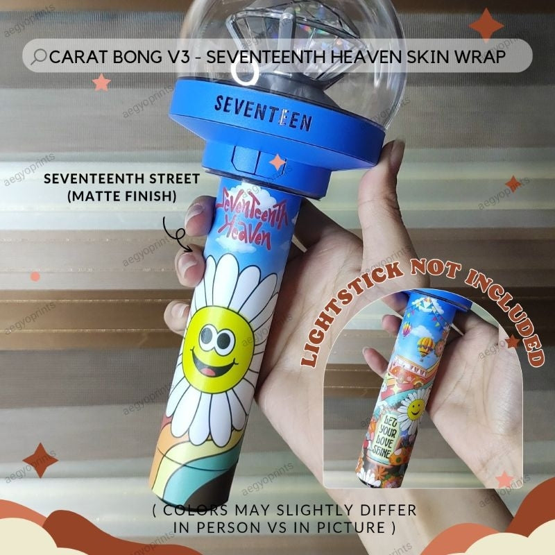 CARAT BONG V3 - SEVENTEENTH HEAVEN SKIN WRAP FOR SEVENTEEN LIGHTSTICK CBV3 | Aegyoprints