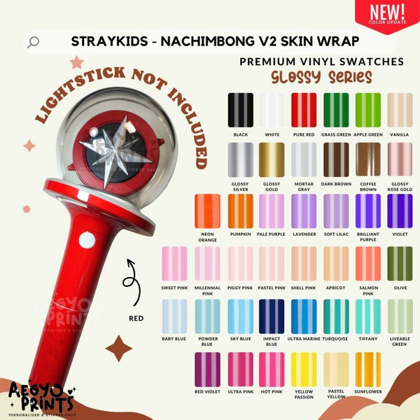 STRAY KIDS NACHIMBONG V2 - GLOSSY SKIN WRAP Decal Sticker by Aegyoprints