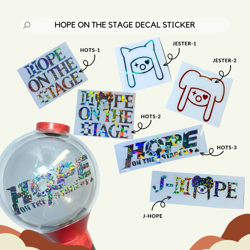 HOPE on the Stage Tour Decal Sticker Collection by Aegyoprints