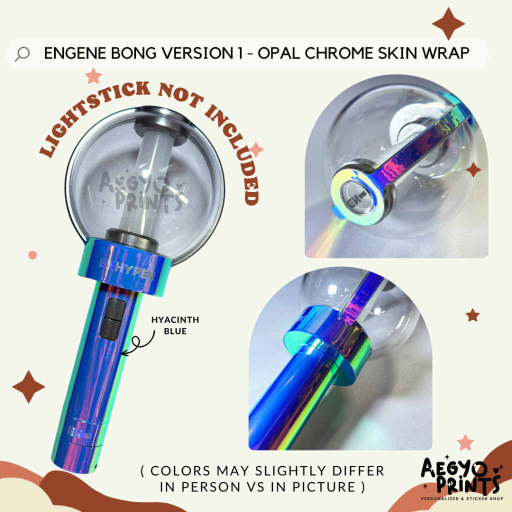 ENGENE BONG V1 - OPAL CHROME SKIN WRAP - Decal Sticker | AegyoPrints