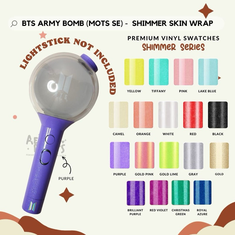 ARMY BOMB (v4) MOTS SE - SHIMMER SKIN WRAP FOR BTS LIGHTSTICK | Aegyoprints (sticker decals only)