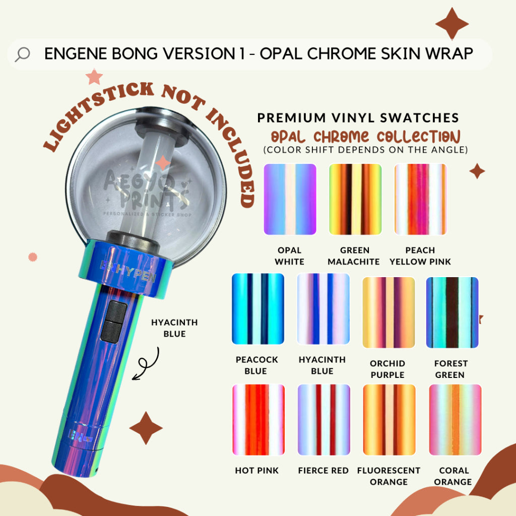 ENGENE BONG V1 - OPAL CHROME SKIN WRAP - Decal Sticker | AegyoPrints