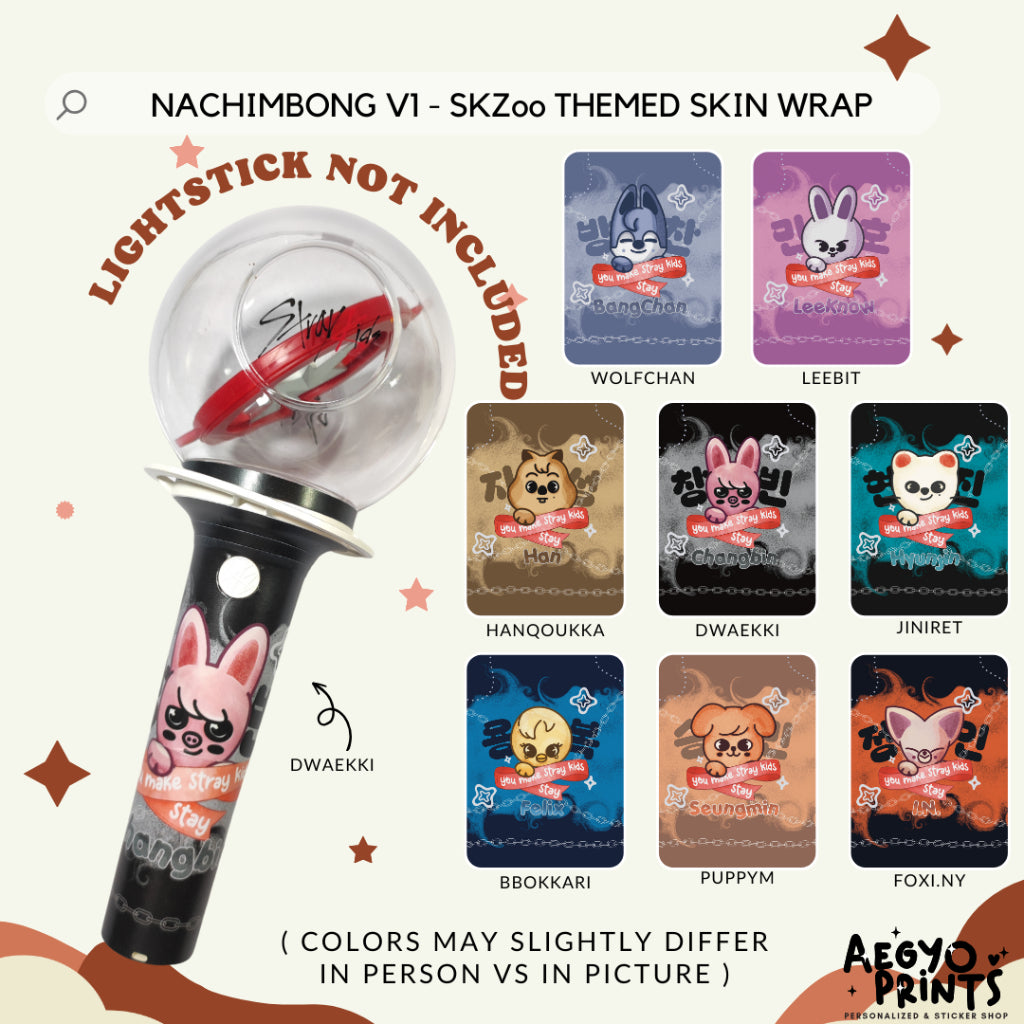 STRAY KIDS NACHIMBONG V1 - SKZoo THEMED SKIN WRAP | by aegyoprints