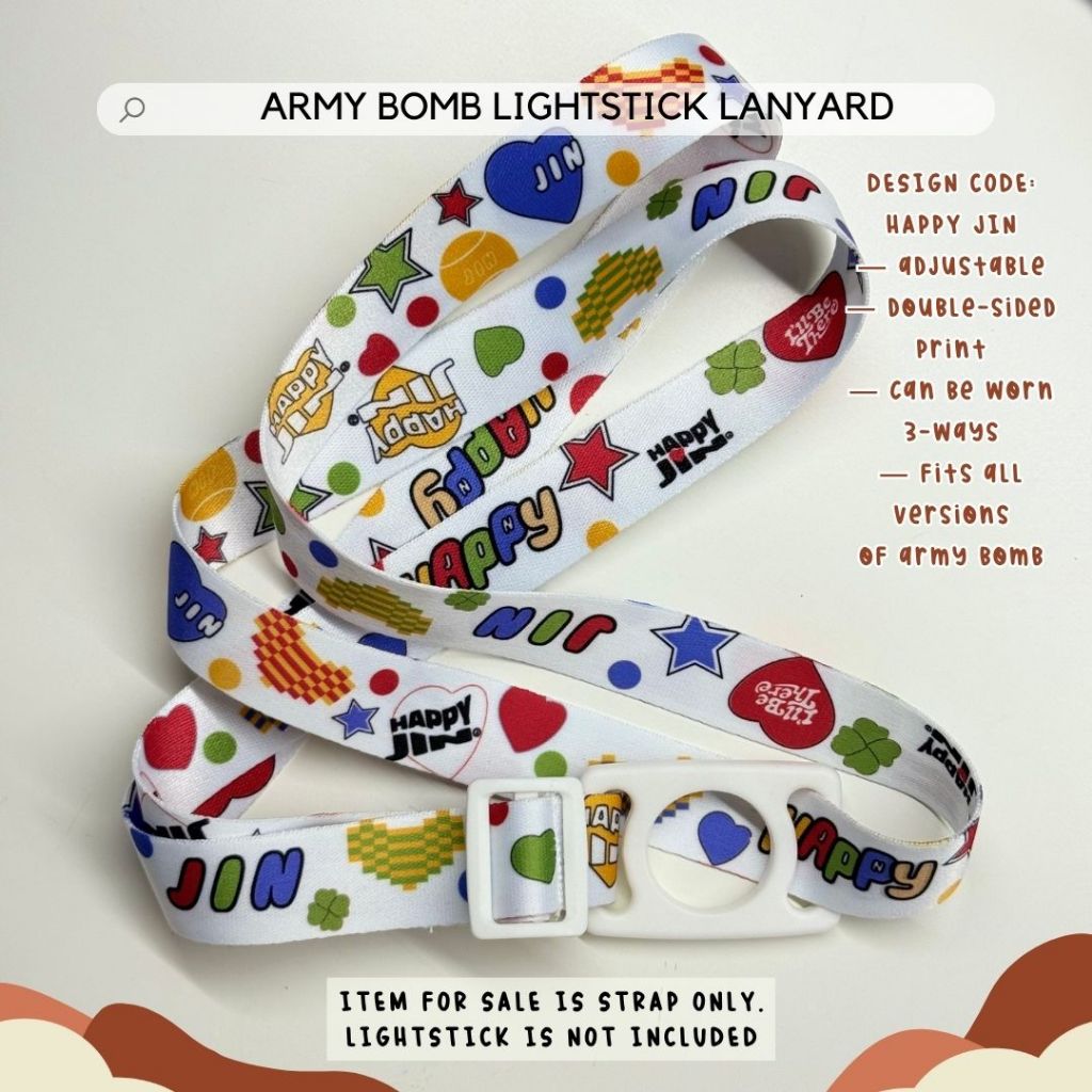 BANGTAN FAN-MADE LIGHTSTICK LANYARD FOR ARMY BOMB | AEGYOPRINTS