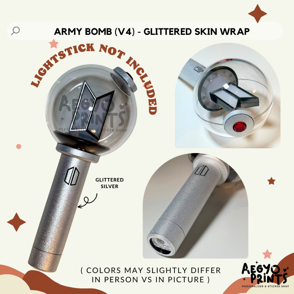 ABV4 - GLITTER SERIES FAN-MADE Army Bomb V4 Skin Wrap | Aegyoprints (sticker decals only)