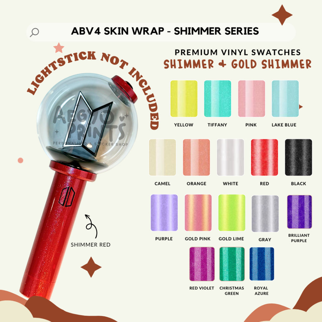 ABV4 - SHIMMER SERIES FAN-MADE Army Bomb V4 Skin Wrap | Aegyoprints (sticker decals only)