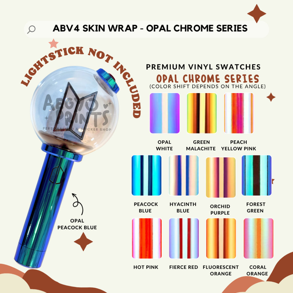 ABV4 - OPAL CHROME SERIES FAN-MADE Army Bomb V4 Skin Wrap | Aegyoprints (sticker decals only)