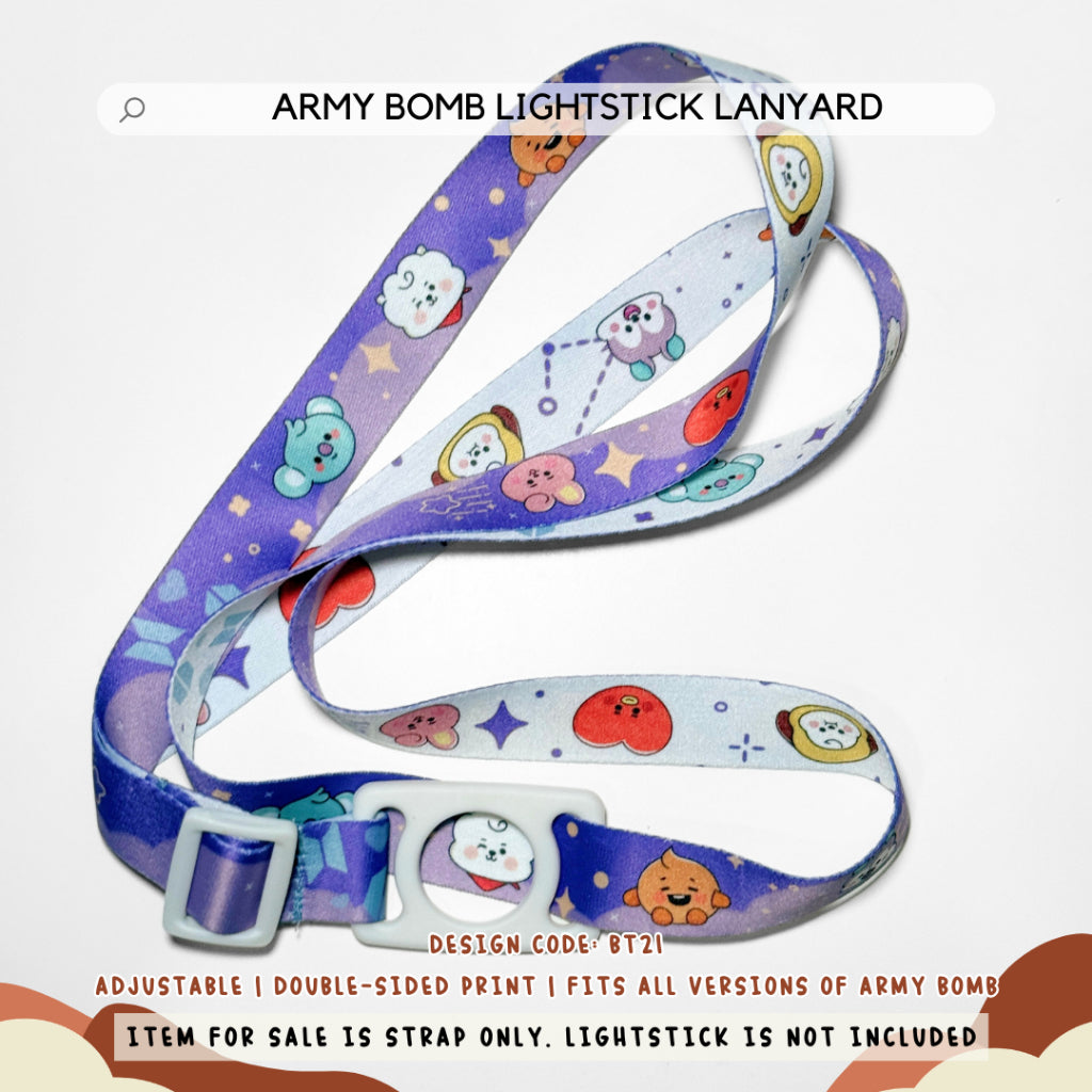 BANGTAN FAN-MADE LIGHTSTICK LANYARD FOR ARMY BOMB | AEGYOPRINTS