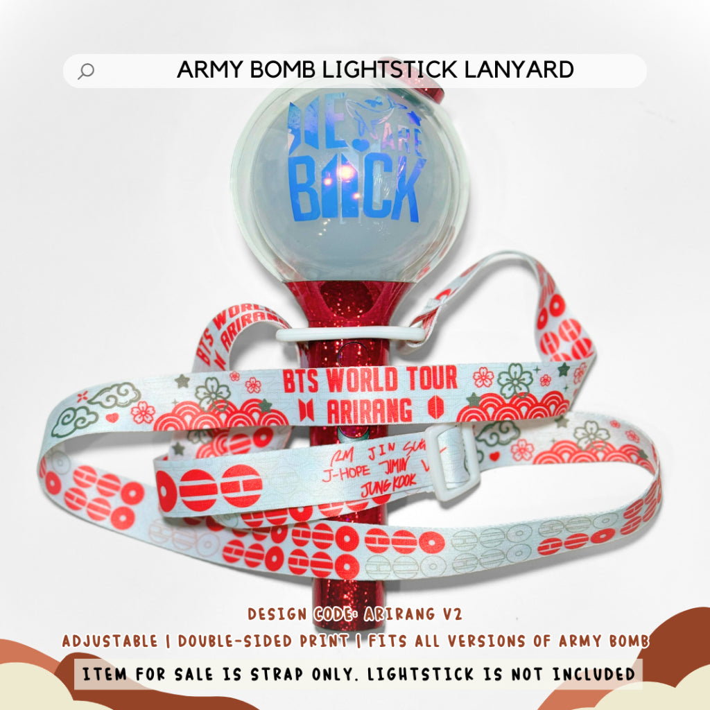 BANGTAN FAN-MADE LIGHTSTICK LANYARD FOR ARMY BOMB | AEGYOPRINTS