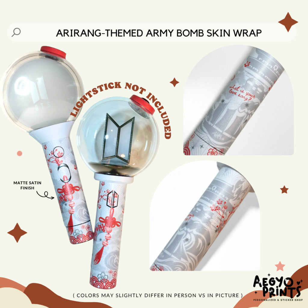 ARIRANG-THEMED ARMY BOMB SKIN WRAP | AEGYOPRINTS
