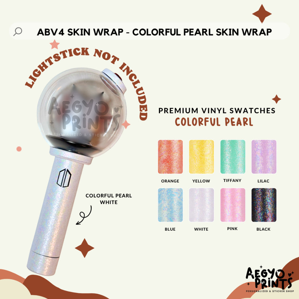 ABV4 - COLORFUL PEARL SERIES FAN-MADE Army Bomb V4 Skin Wrap | Aegyoprints (sticker decals only)