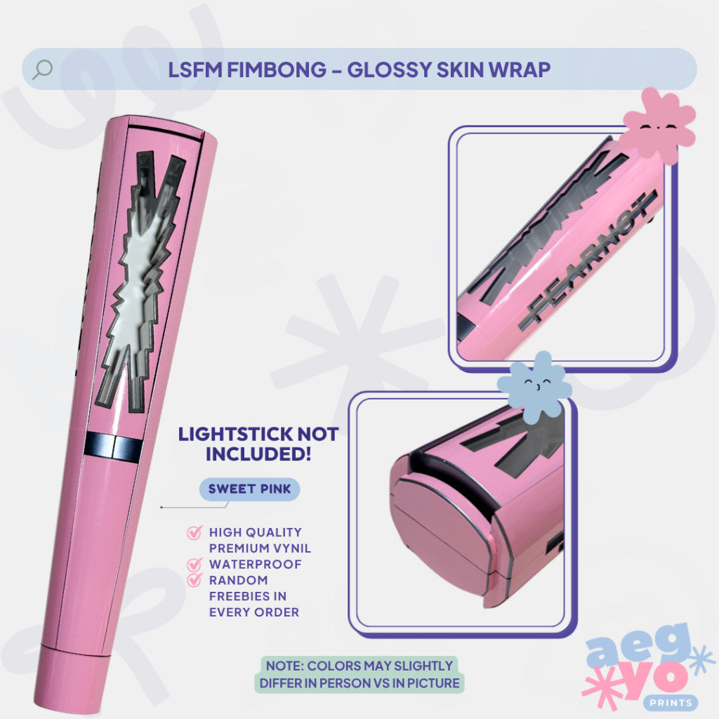 LSFM FIMBONG - GLOSSY SERIES Fan-made Lightstick Skin Wrap | Aegyoprints