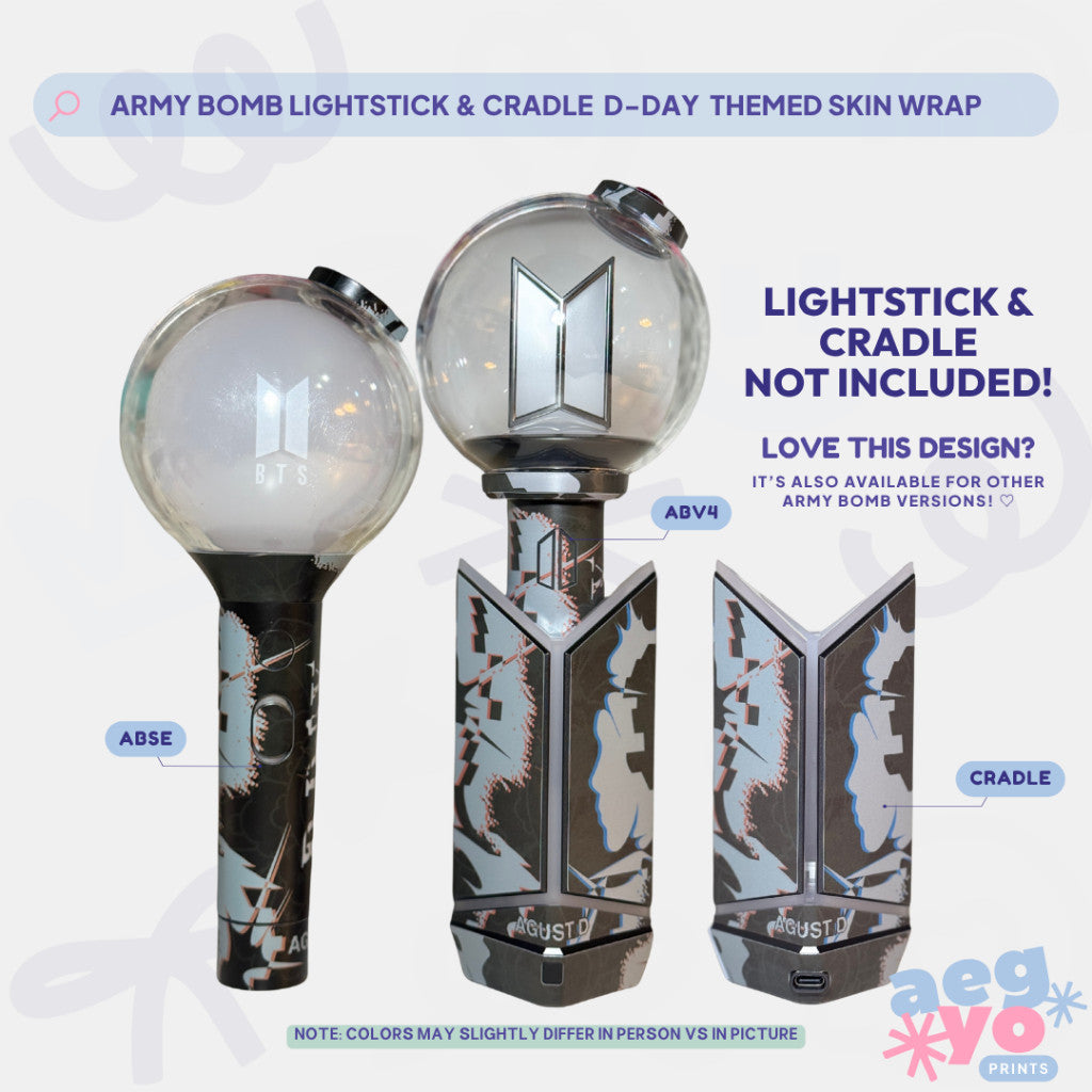 ARMY Bomb Lightstick Cradle - Themed Skin Wrap by Aegyo Prints