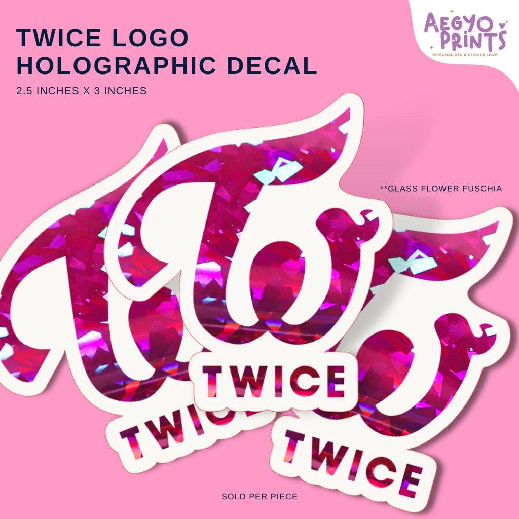 TWICE LOGO - HOLOGRAPHIC DECAL | BY AEGYOPRINTS