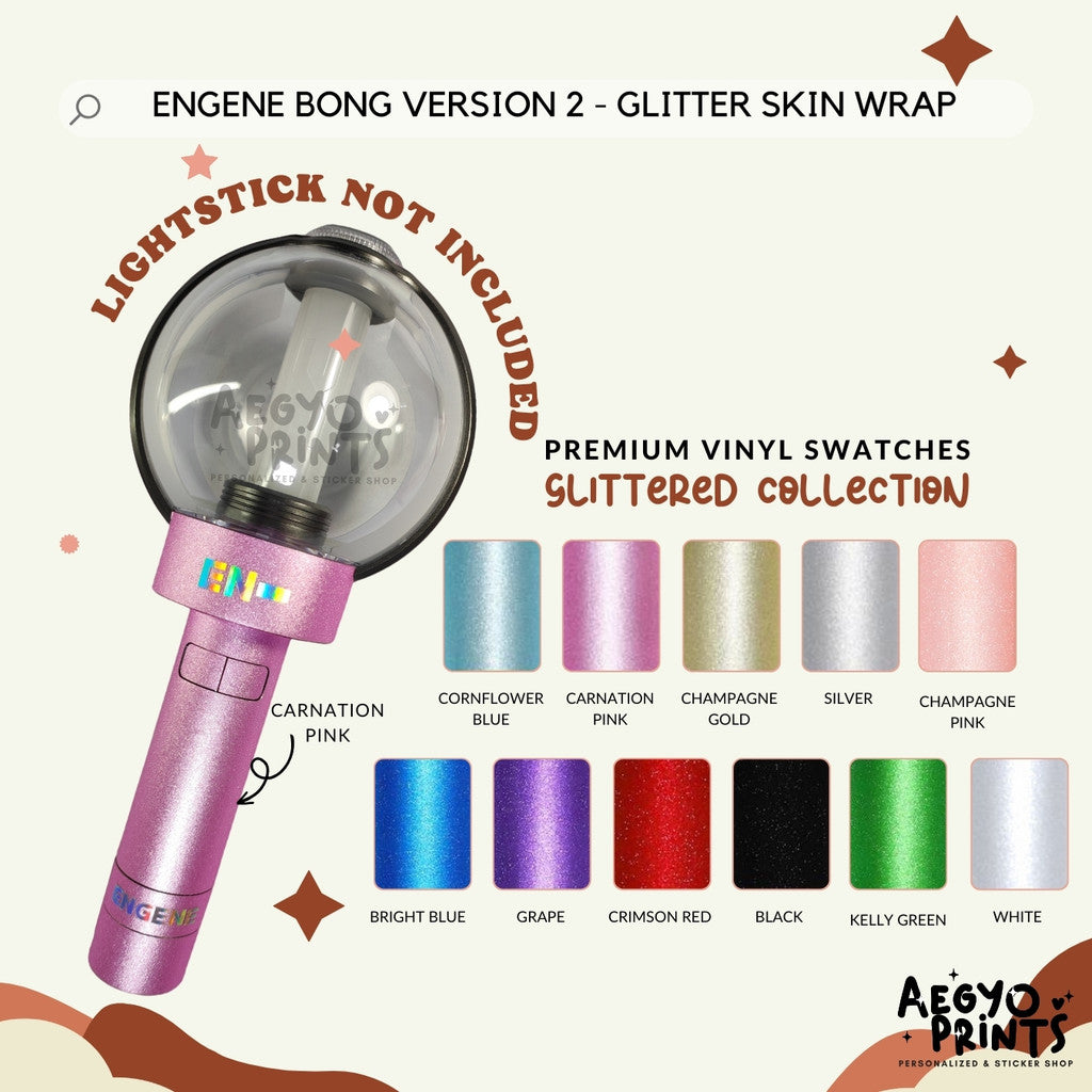 ENGENE BONG V2 - GLITTERED SKIN WRAP Decal Sticker by Aegyoprints