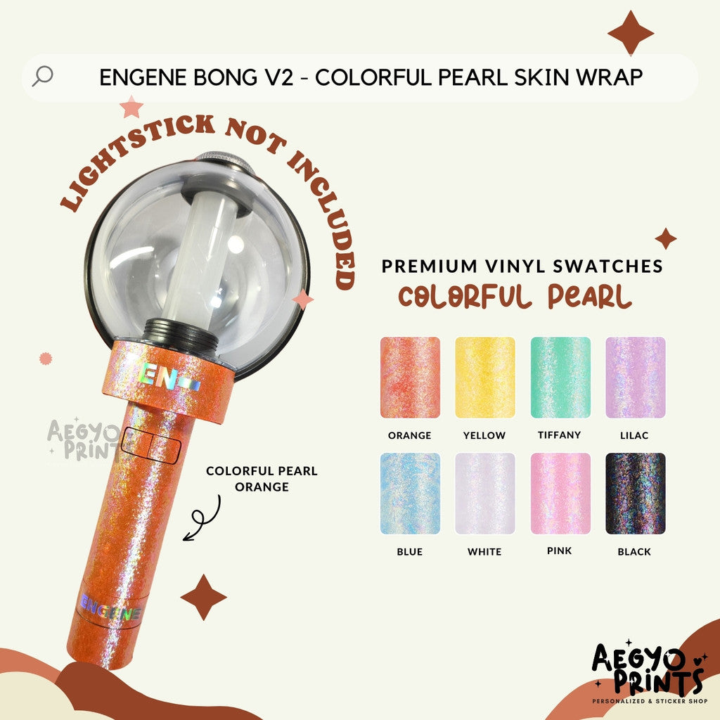 ENGENE BONG V2 - COLORFUL PEARL SKIN WRAP Decal Sticker by Aegyoprints