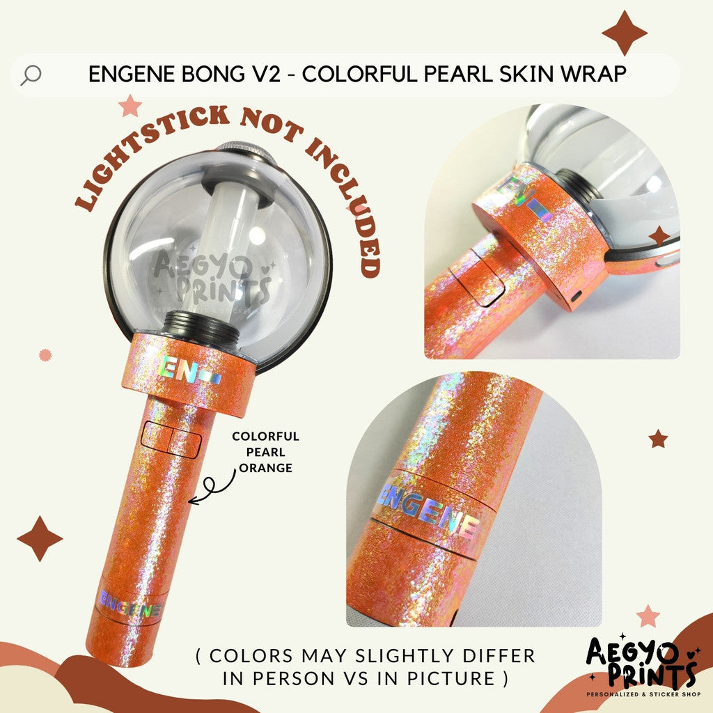 ENGENE BONG V2 - COLORFUL PEARL SKIN WRAP Decal Sticker by Aegyoprints