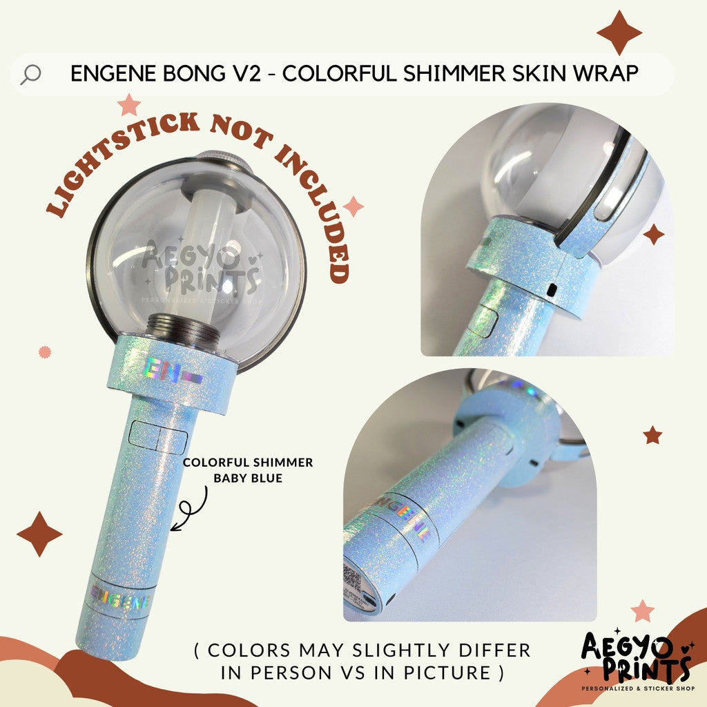 ENGENE BONG V2 - COLORFUL SHIMMER SKIN WRAP Decal Sticker by Aegyoprints