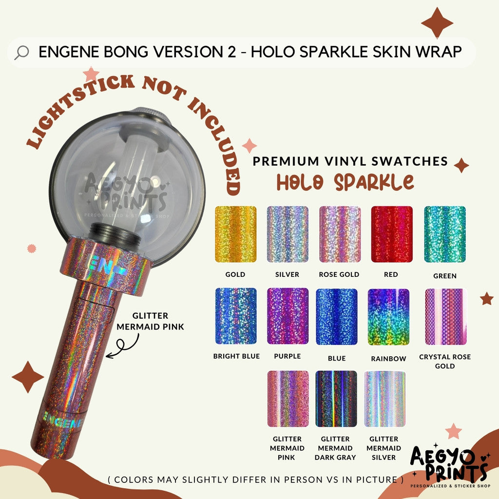 ENGENE BONG V2 - HOLO SPARKLE SKIN WRAP Decal Sticker by Aegyoprints