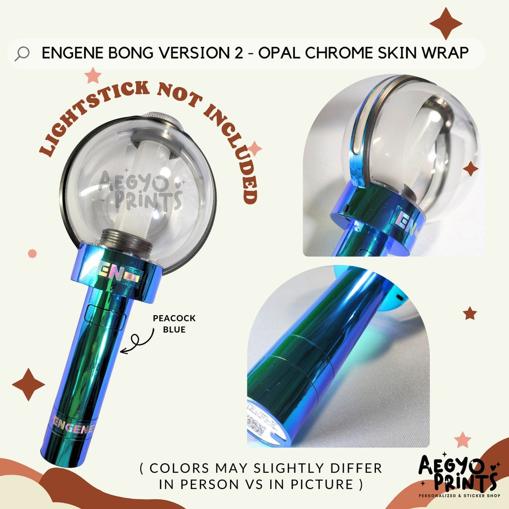 ENGENE BONG V2 - OPAL CHROME SKIN WRAP Decal Sticker by Aegyoprints