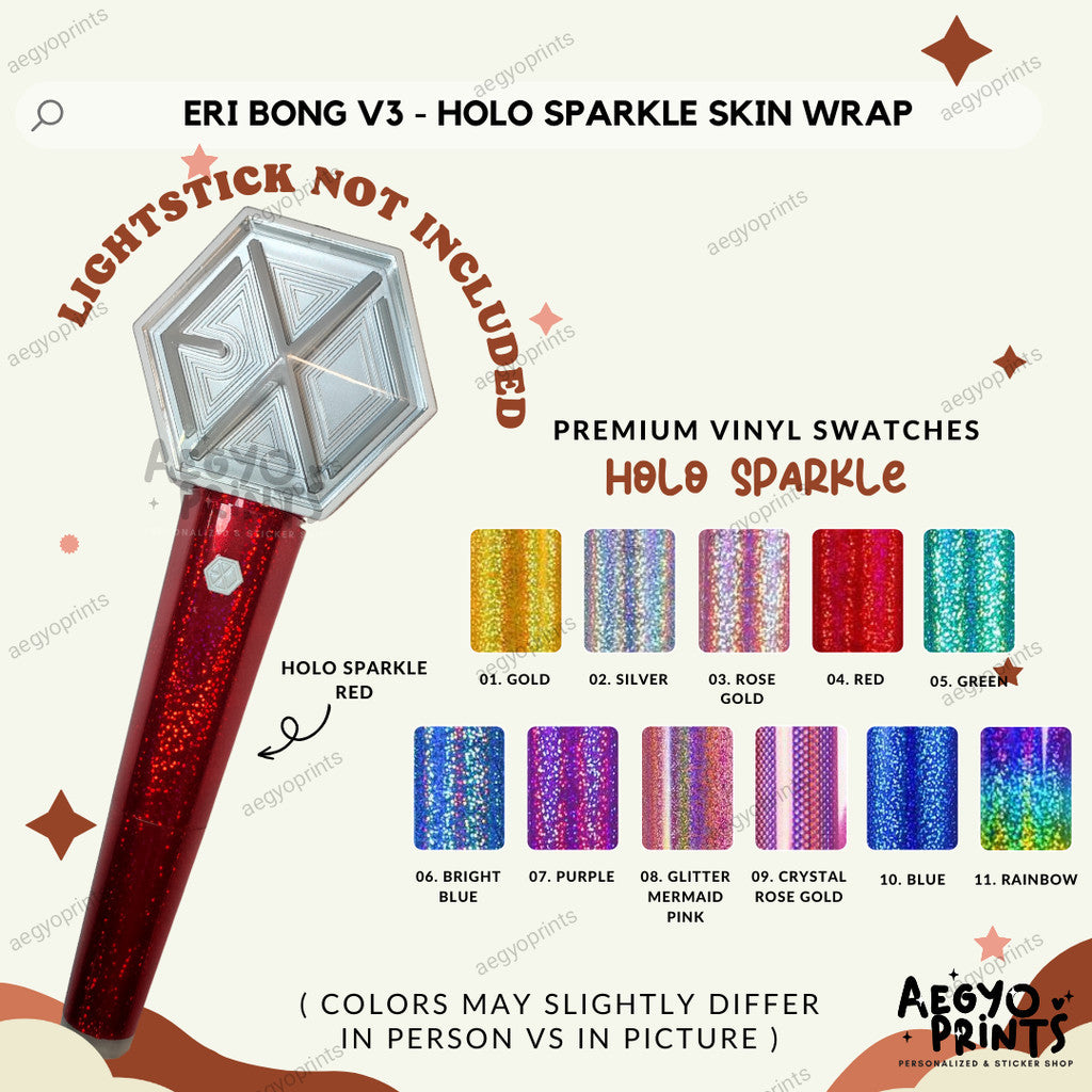 ERIBONG V3 - SKIN WRAP FOR EXO LIGHTSTICK | Aegyoprints