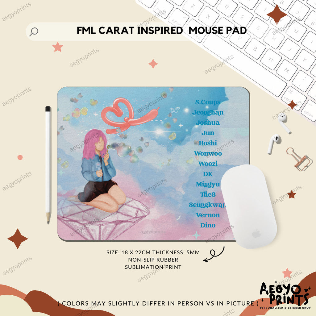 FML CARAT VERSION - SVT Inspired Mouse Pad | Aegyoprints