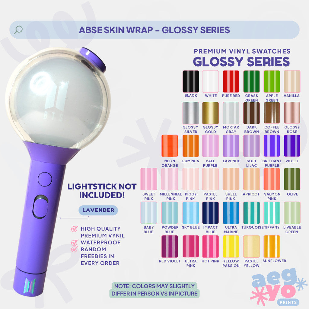 ABSE - GLOSSY SERIES FAN-MADE Army Bomb Skin Wrap | Aegyoprints (sticker decals only)