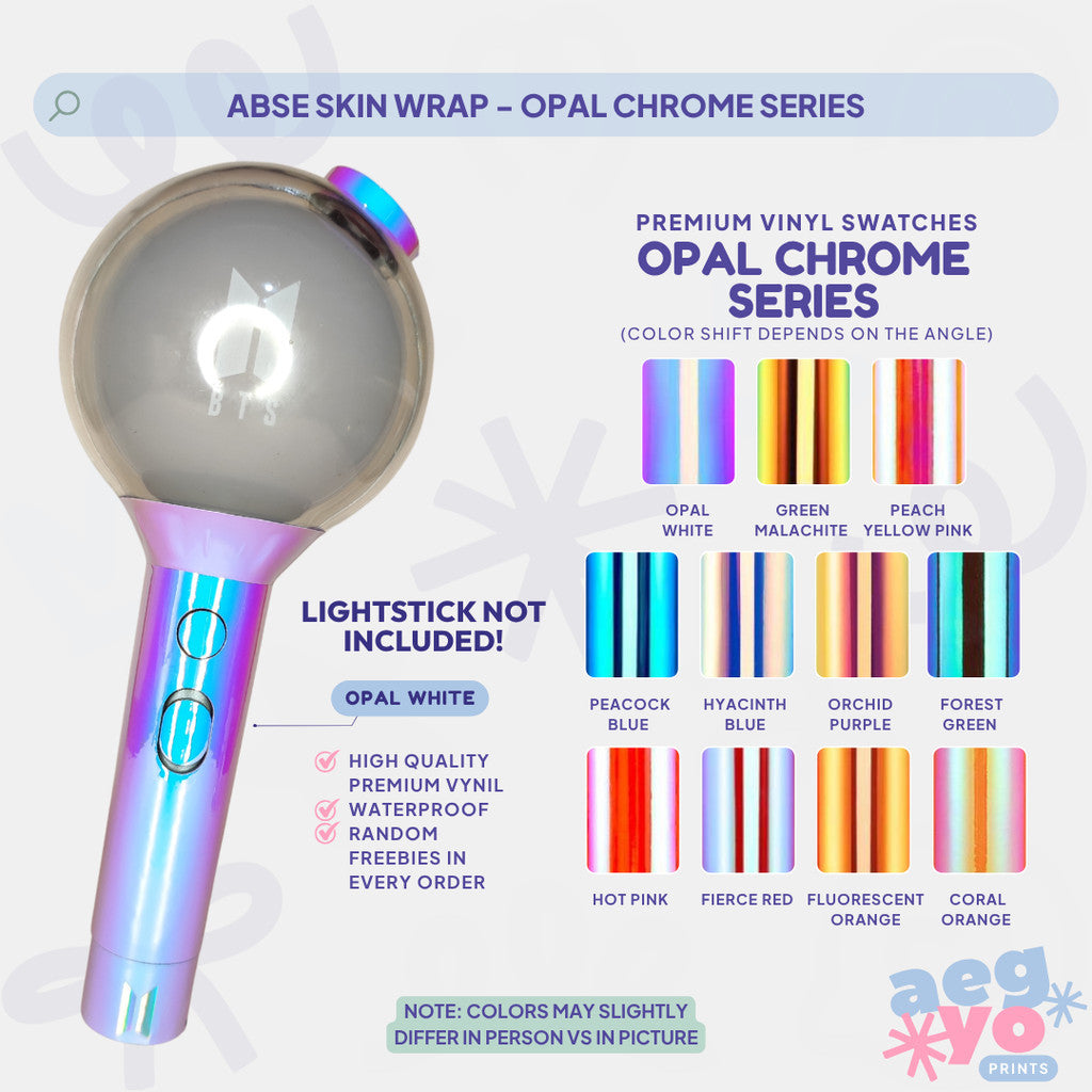 ABSE - OPAL CHROME SERIES FAN-MADE Army Bomb Skin Wrap | Aegyoprints (sticker decals only)