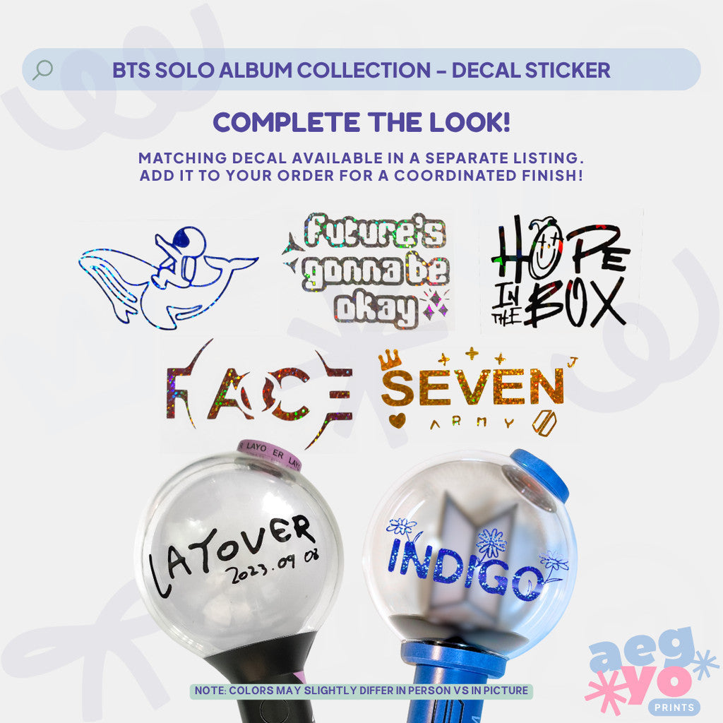 BANGTAN SOLO ALBUM INSPIRED - FAN-MADE Army Bomb Skin Wrap FOR ABSE & ABV4 |BY AEGYOPRINTS