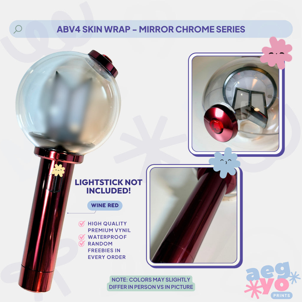 ABV4 - MIRROR CHROME SERIES FAN-MADE Army Bomb Version 4 Skin Wrap | Aegyoprints