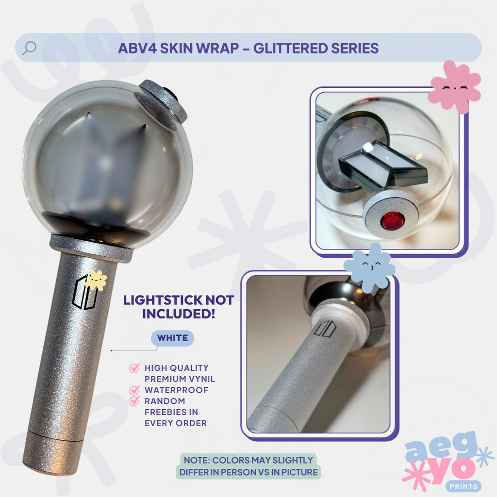ABV4 - GLITTER SERIES FAN-MADE Army Bomb V4 Skin Wrap | Aegyoprints (sticker decals only)
