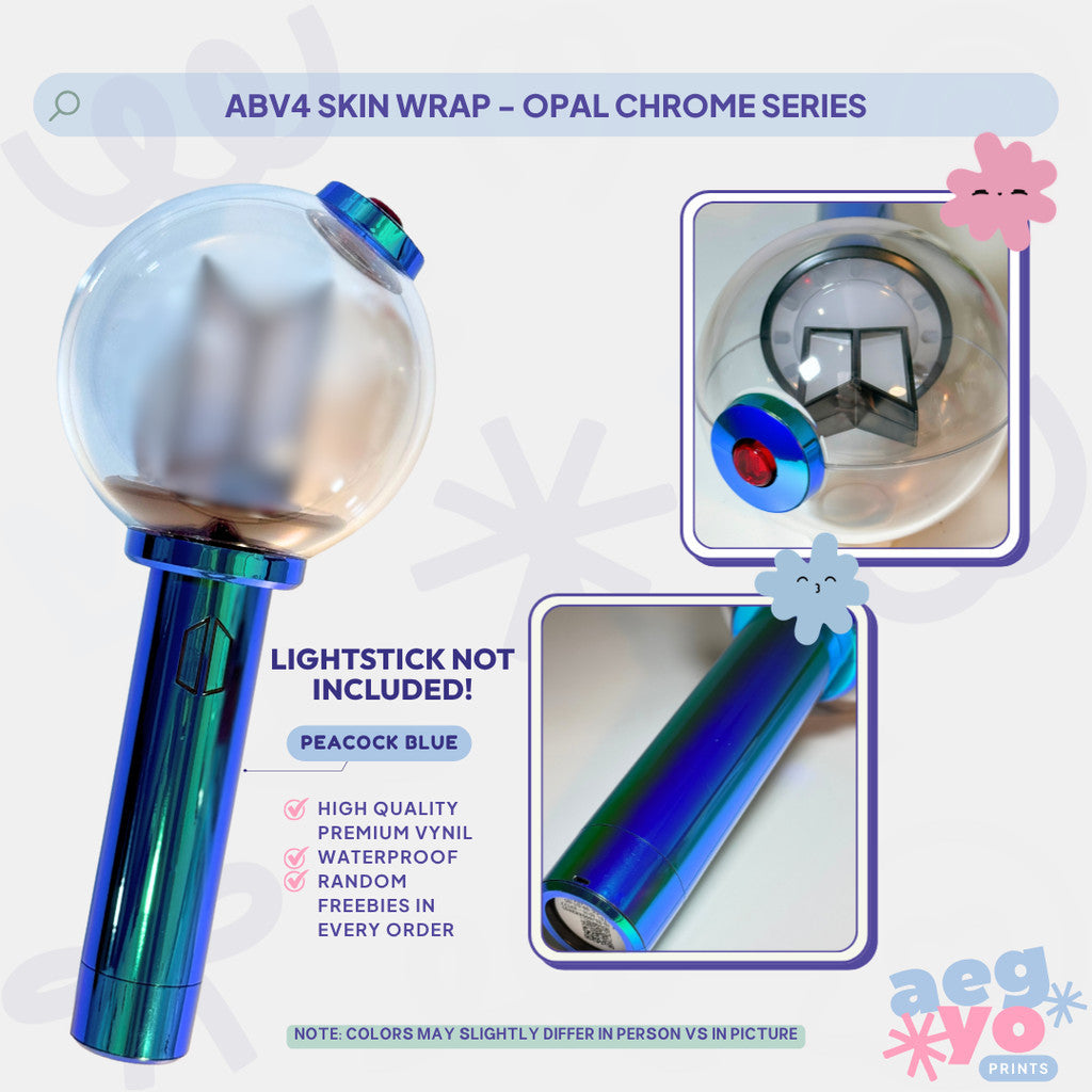 ABV4 - OPAL CHROME SERIES FAN-MADE Army Bomb V4 Skin Wrap | Aegyoprints (sticker decals only)
