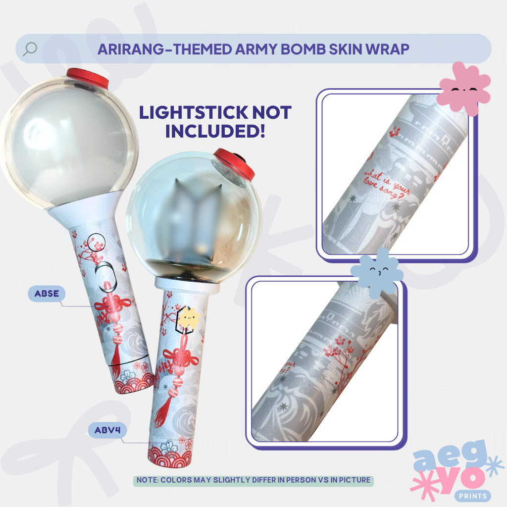 ARIRANG-THEMED ARMY BOMB SKIN WRAP | AEGYOPRINTS